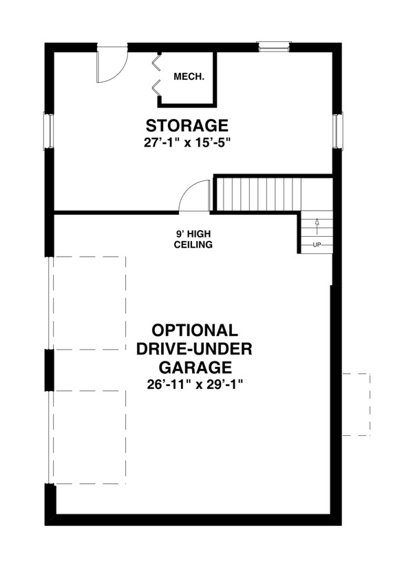 Basement Plan image of The Shadowbrook House Plan